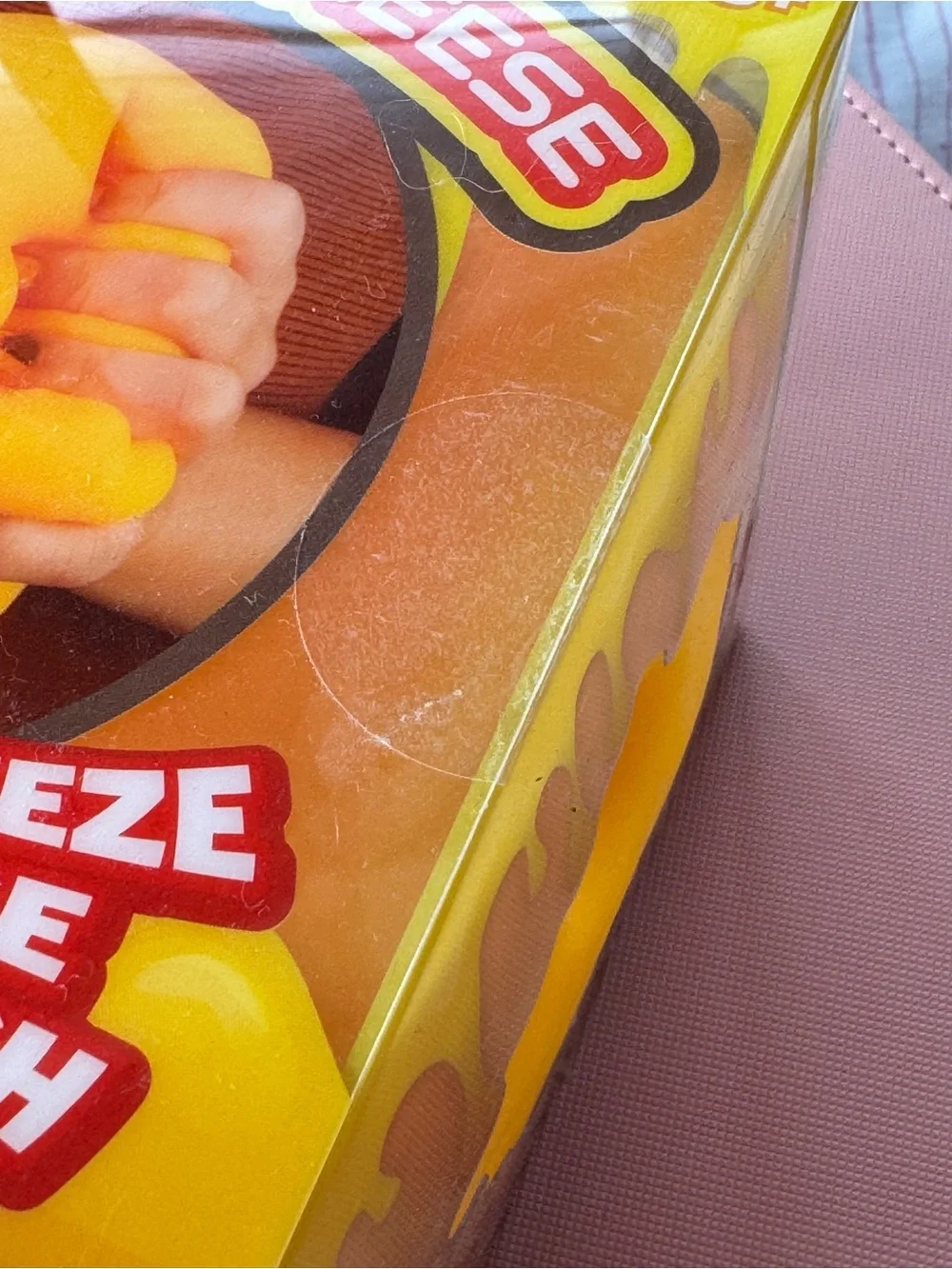 Cheese Squish Squishie Cheese Block Orange Jumbo Fidget Toy Sunny Days NWT New